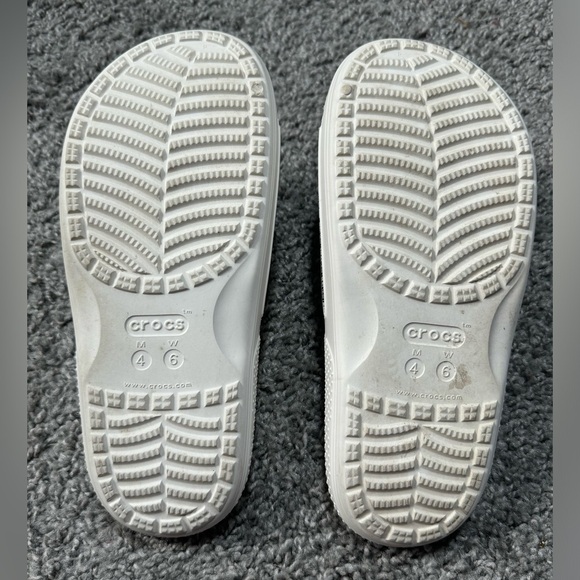 Crocs Classic logo motion slide white-black - unisex 4M/6W - Picture 3 of 5